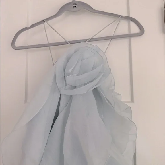 Aje Pandorea Layered Maxi Dress Silver Blue - Picture 4 of 16